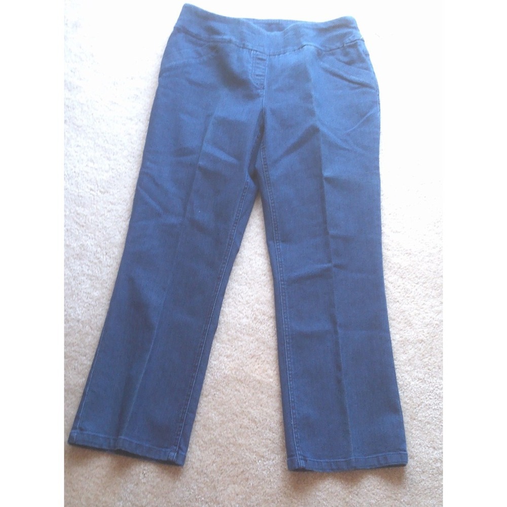 ALIA NWT WOMENS 10P S PULL ON BLUE JEANS 	BN318